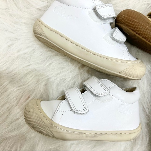 Naturino Baby Shoes Bundle – Size 21 – White Leather & Gold Glitter Sneakers - Picture 4 of 7